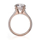 Michael M Hidden Halo Round Engagement Ring