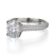 Michael M Hidden Halo Round Engagement Ring