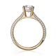 Michael M Hidden Halo Round Engagement Ring