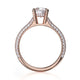 Michael M Hidden Halo Round Engagement Ring