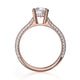 Michael M Hidden Halo Round Engagement Ring