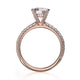 Michael M Hidden Halo Round Engagement Ring