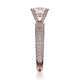 Michael M Hidden Halo Round Engagement Ring
