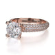Michael M Hidden Halo Round Engagement Ring
