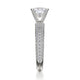 Michael M Hidden Halo Round Engagement Ring