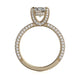 Michael M Hidden Halo Cushion Engagement Ring