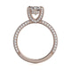 Michael M Hidden Halo Cushion Engagement Ring