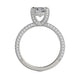 Michael M Hidden Halo Cushion Engagement Ring
