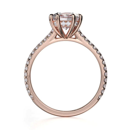 Michael M Hidden Halo Cushion Engagement Ring