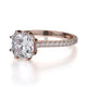 Michael M Hidden Halo Cushion Engagement Ring
