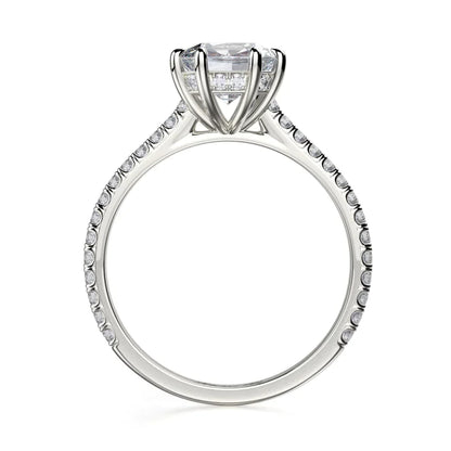 Michael M Hidden Halo Cushion Engagement Ring