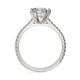 Michael M Hidden Halo Cushion Engagement Ring