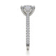 Michael M Hidden Halo Cushion Engagement Ring