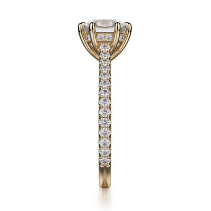 Michael M Hidden Halo Cushion Engagement Ring