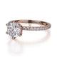 Michael M Hidden Halo Round Engagement Ring