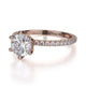 Michael M Hidden Halo Round Engagement Ring