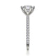 Michael M Hidden Halo Round Engagement Ring