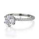 Michael M Hidden Halo Round Engagement Ring
