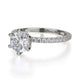 Michael M Hidden Halo Round Engagement Ring