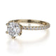 Michael M Hidden Halo Round Engagement Ring