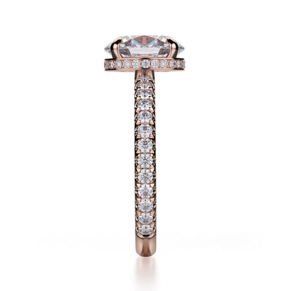 Michael M Hidden Halo Engagement Ring