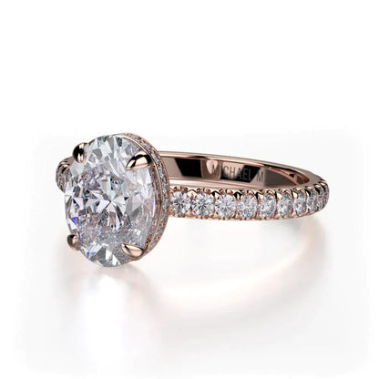 Michael M Hidden Halo Engagement Ring