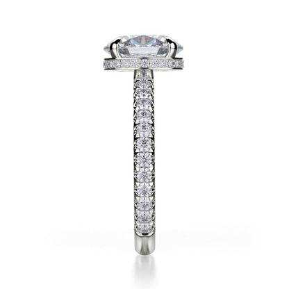 Michael M Hidden Halo Engagement Ring