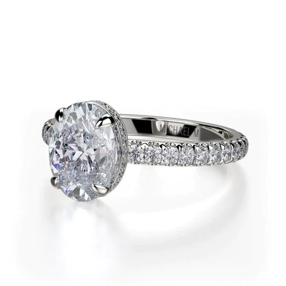 Michael M Hidden Halo Engagement Ring