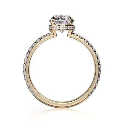 Michael M Hidden Halo Engagement Ring