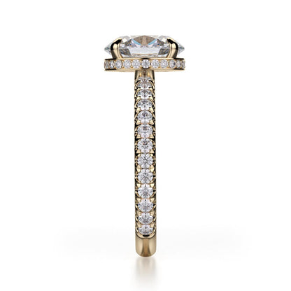 Michael M Hidden Halo Engagement Ring