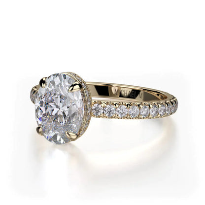 Michael M Hidden Halo Engagement Ring