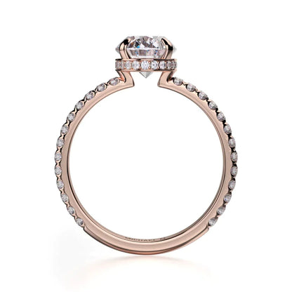 Michael M Hidden Halo Engagement Ring