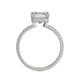 Michael M Center Stone Claw Prong Emerald Engagement Ring