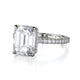 Michael M Center Stone Claw Prong Emerald Engagement Ring