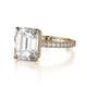 Michael M Center Stone Claw Prong Emerald Engagement Ring