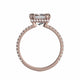 Michael M Hidden Halo Princess Engagement Ring