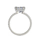 Michael M Hidden Halo Princess Engagement Ring
