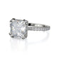 Michael M Hidden Halo Princess Engagement Ring
