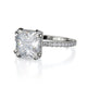 Michael M Hidden Halo Princess Engagement Ring