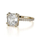 Michael M Hidden Halo Princess Engagement Ring