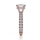 Michael M Hidden Halo Round Engagement Ring