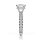 Michael M Hidden Halo Round Engagement Ring