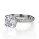 Michael M Hidden Halo Round Engagement Ring