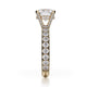 Michael M Hidden Halo Round Engagement Ring