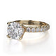 Michael M Hidden Halo Round Engagement Ring