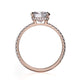 Michael M Hidden Halo Cushion Engagement Ring