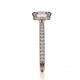 Michael M Hidden Halo Cushion Engagement Ring