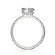 Michael M Hidden Halo Cushion Engagement Ring