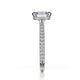 Michael M Hidden Halo Cushion Engagement Ring