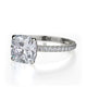 Michael M Hidden Halo Cushion Engagement Ring